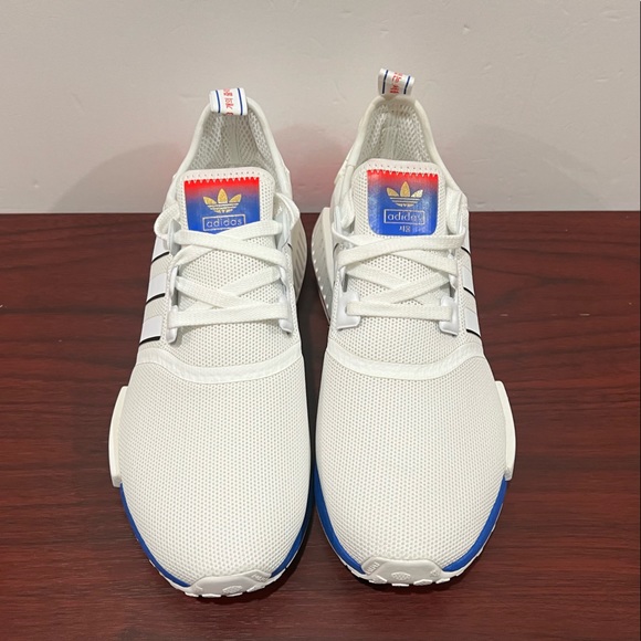 Adidas, NDM, FY1163, White, Blue & Red - Picture 10 of 13